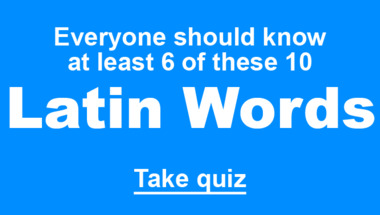 Quiz : Latin words