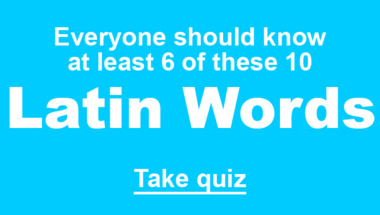 Latin Words Quiz