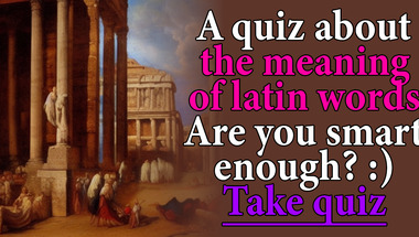 Latin Words Quiz
