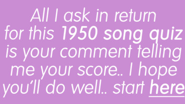 1950s Song Quiz