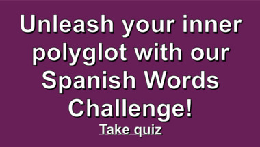 The Spanish Words Challenge