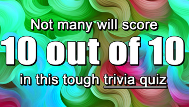 Generate 10 trivia inquiries of a general nature.