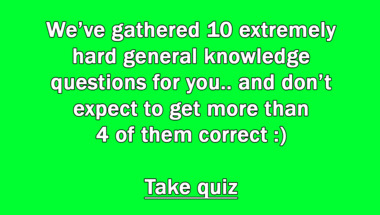 Trivia Quiz: General Knowledge