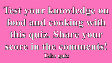 Food &amp; Cooking Quiz