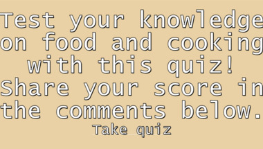 Cooking Trivia Quiz
