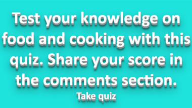 Food and cooking quiz