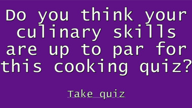 Cooking Trivia Quiz