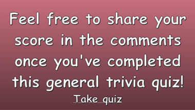 General trivia quiz