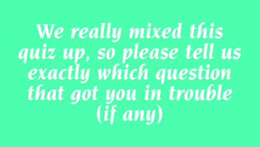 Trivia Quiz : Can you score 7 out of 10?