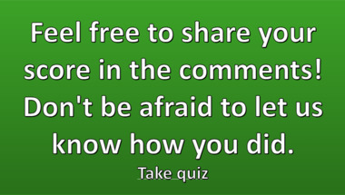 Trivia quiz on various topics