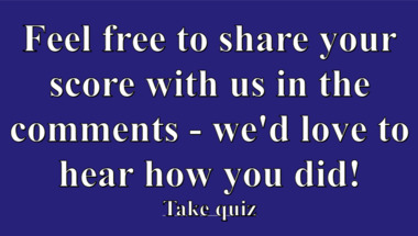 Trivia quiz on various topics