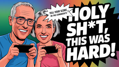 Trivia quiz with a mix of questions