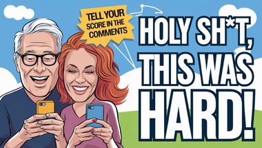 Trivia quiz with a mix of questions