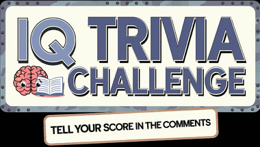 Test your IQ with this trivia quiz.