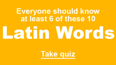 Latin Words Quiz