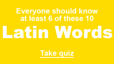 Latin Words Quiz