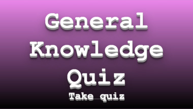 Trivia quiz of general knowledge