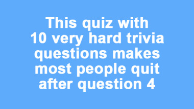 Hard Trivia Quiz