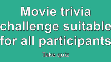 Movie trivia quiz suitable for all audiences.