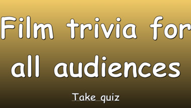 Movie trivia quiz suitable for all participants