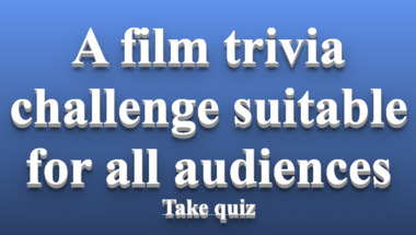 Movie trivia quiz suitable for all audiences