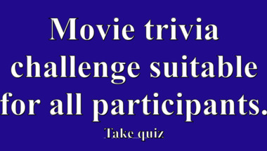 Movie trivia quiz suitable for all audiences
