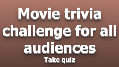 Film trivia quiz suitable for all audiences