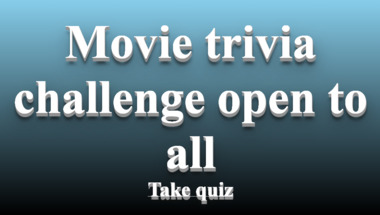 Movie trivia quiz suitable for all audiences