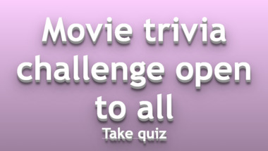 Movie quiz suitable for all audiences