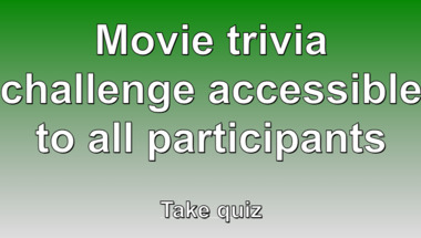 Movie trivia quiz suitable for all audiences