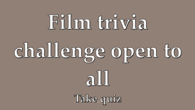 Trivia quiz for all movie lovers