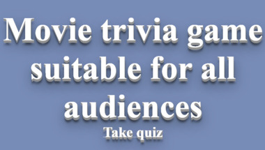 Movie trivia quiz suitable for all audiences