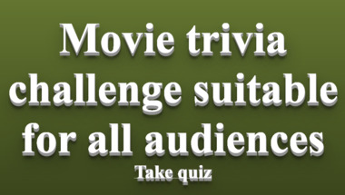 Movie trivia quiz suitable for all audiences