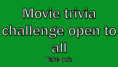Movie trivia quiz suitable for all audiences.
