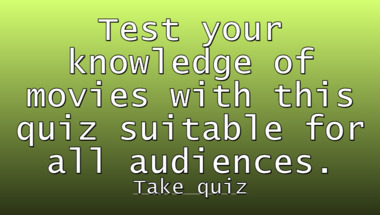 Movie trivia quiz suitable for all audiences