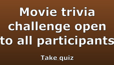 Movie trivia quiz suitable for all audiences.