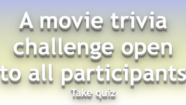 Movie trivia quiz for all participants