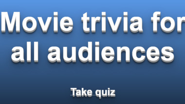 Movie trivia quiz suitable for all audiences