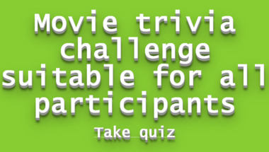 Movie trivia quiz suitable for all audiences