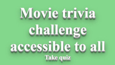 Movie trivia quiz suitable for all participants