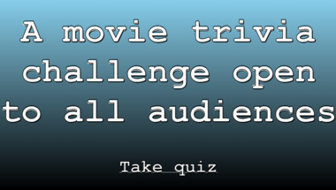 Movie trivia quiz suitable for all participants