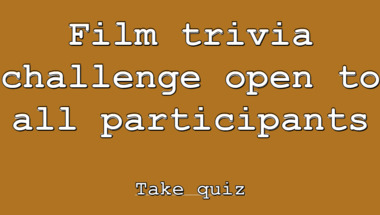Movie quiz suitable for all audiences