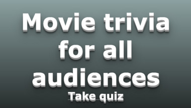 Movie trivia quiz for all audiences