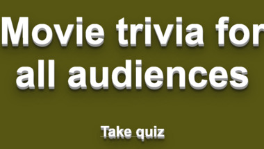 Movie trivia quiz suitable for all audiences.