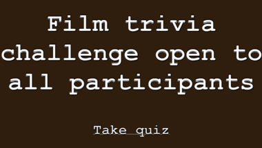 Movie quiz suitable for all audiences
