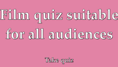 Movie quiz suitable for all audiences