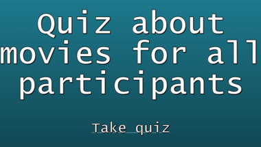 Movie trivia quiz suitable for all participants