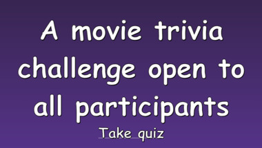 Movie trivia quiz suitable for all audiences