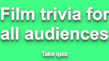 Movie quiz suitable for all participants