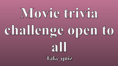 Movie trivia quiz suitable for all audiences